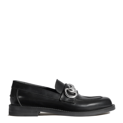 MAYFEYR - Gucci - Black Shiny Leather Flat Shoes - 87518017X001000