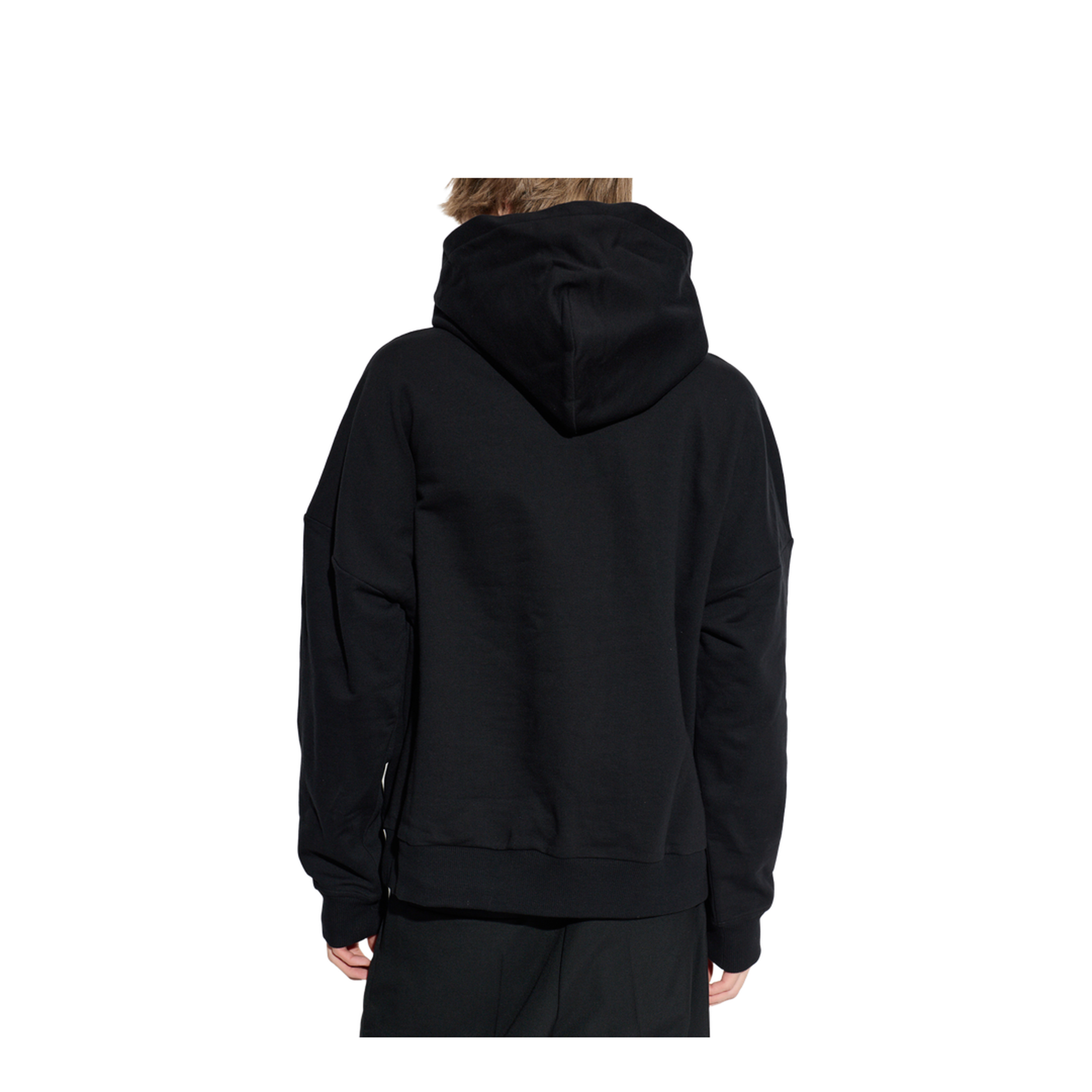 Crystal Embroidered Hoodie - Black