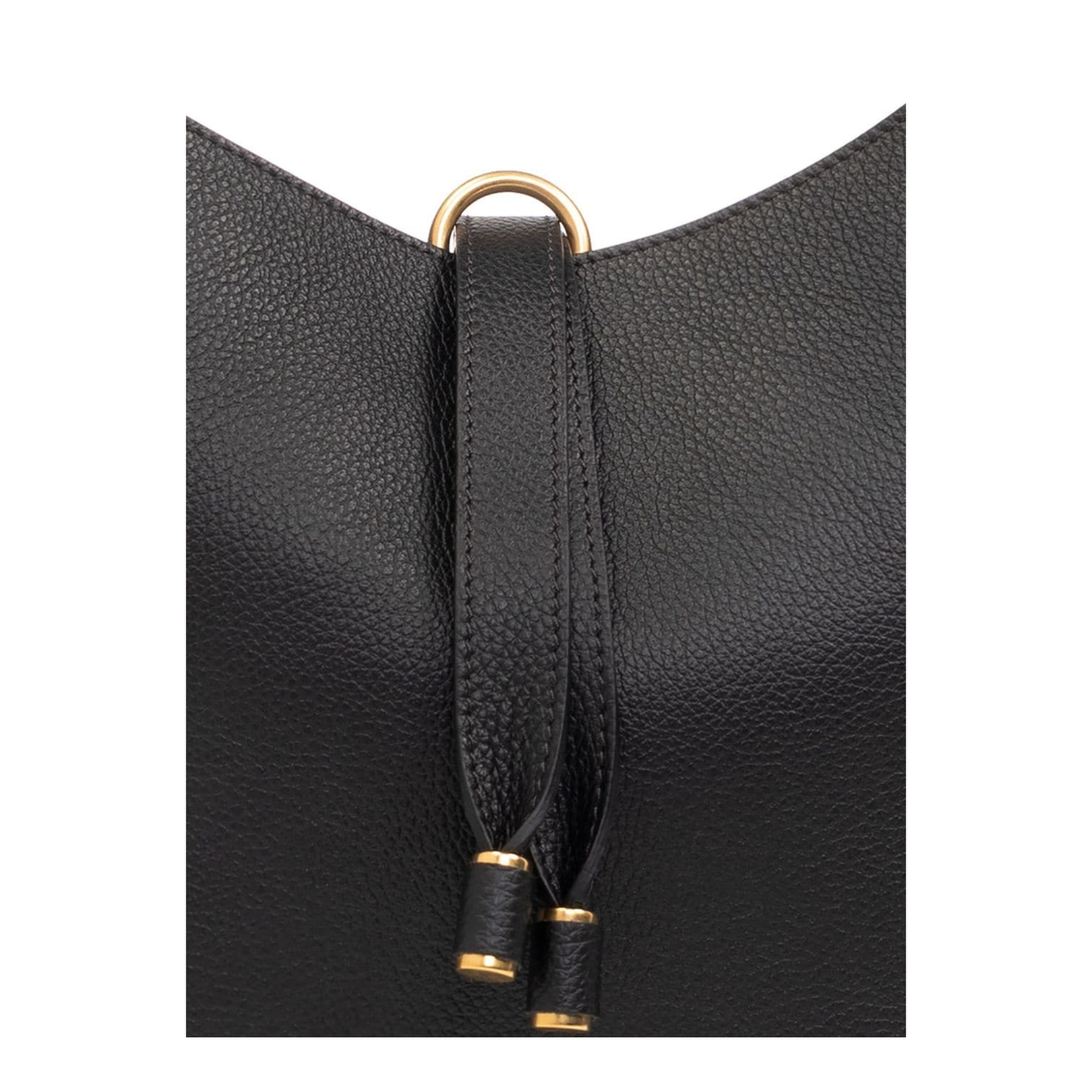 Small Marcie Hobo Bag in Grained Leather