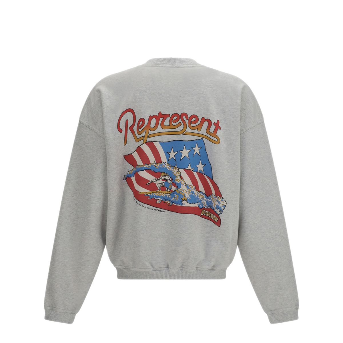 MAYFEYR - Represent - Beach Americas Band Sweatshirt - MLM101232ICEGREYMAR