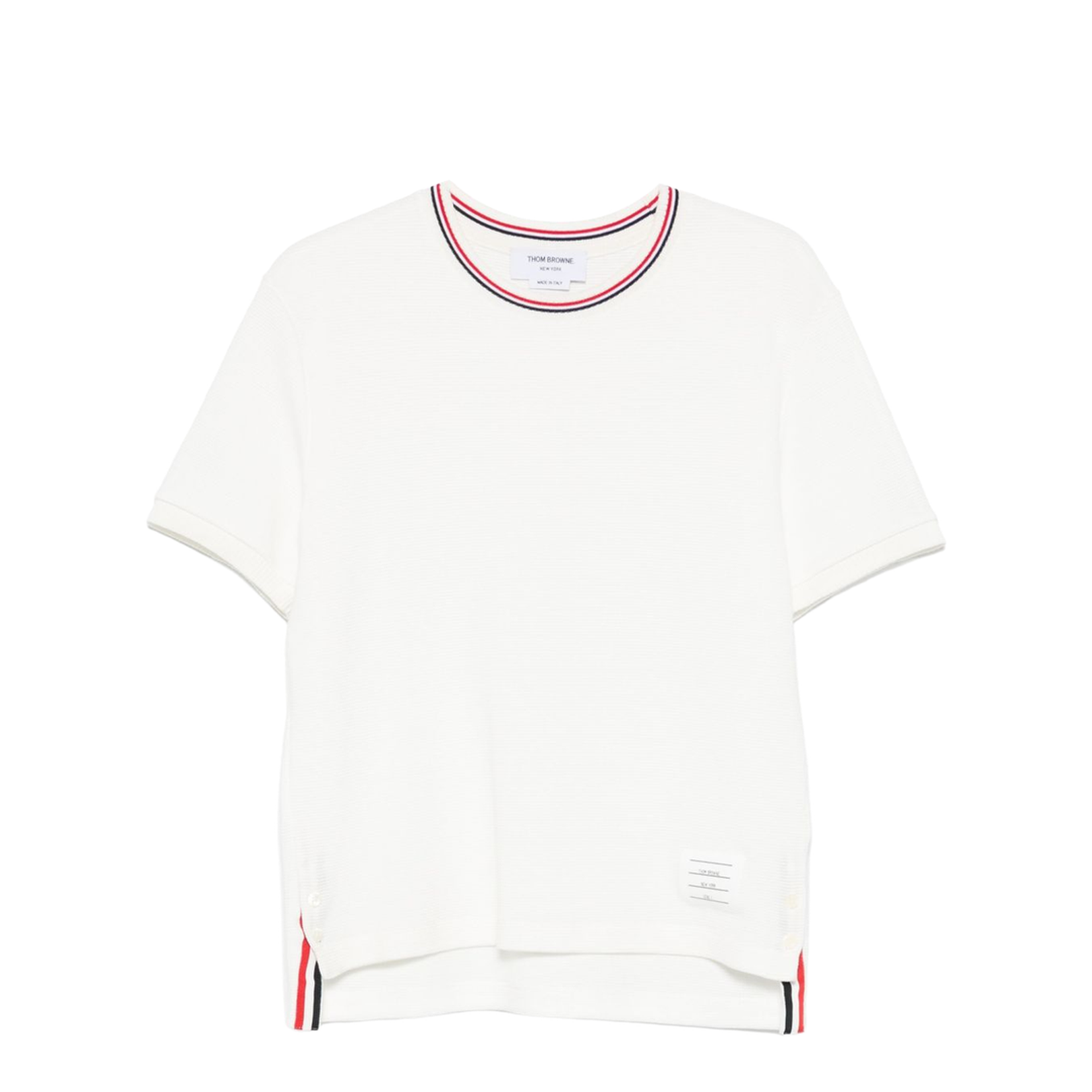 Cotton Waffle Rib Cuff Tee