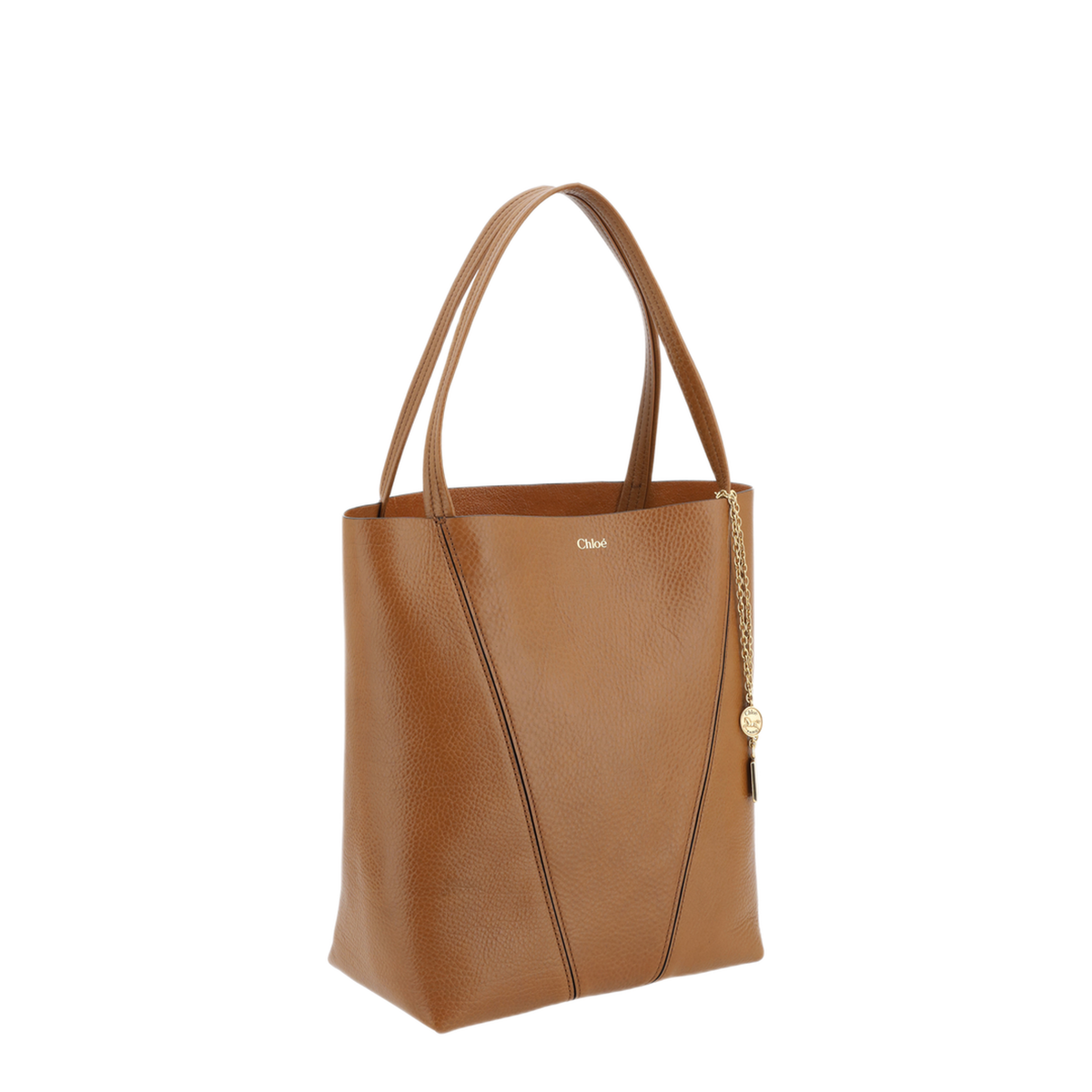Spin Calfskin Tote - Clay Brown