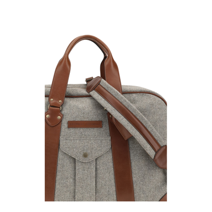 MAYFEYR - Brunello Cucinelli - Wool And Leather Travel Bag - MBPABU394