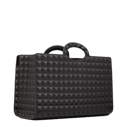 Black Rubber Le Troisième Shopping Bag