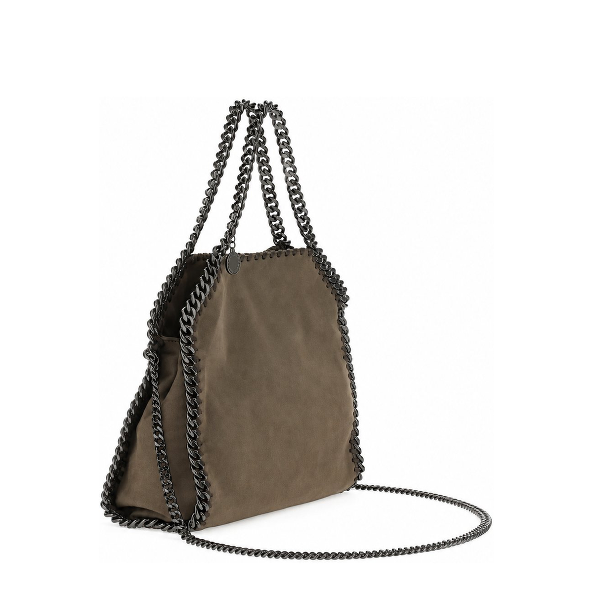 Falabella Mini Alter Suede Crossbody - Grey