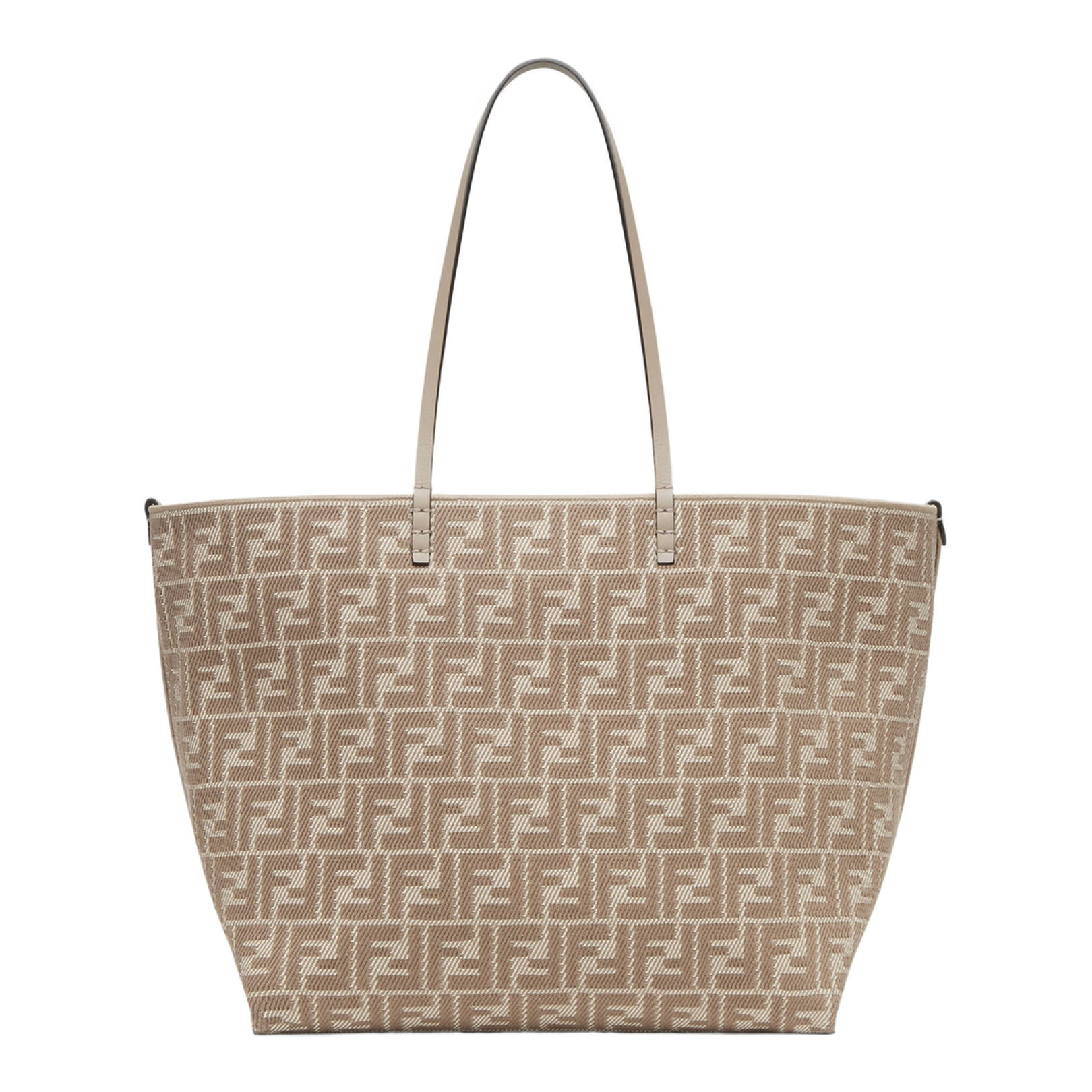 Roll Large Canvas Shopper Bags - Beige