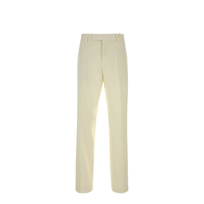 Ivory Wool Blend Pants
