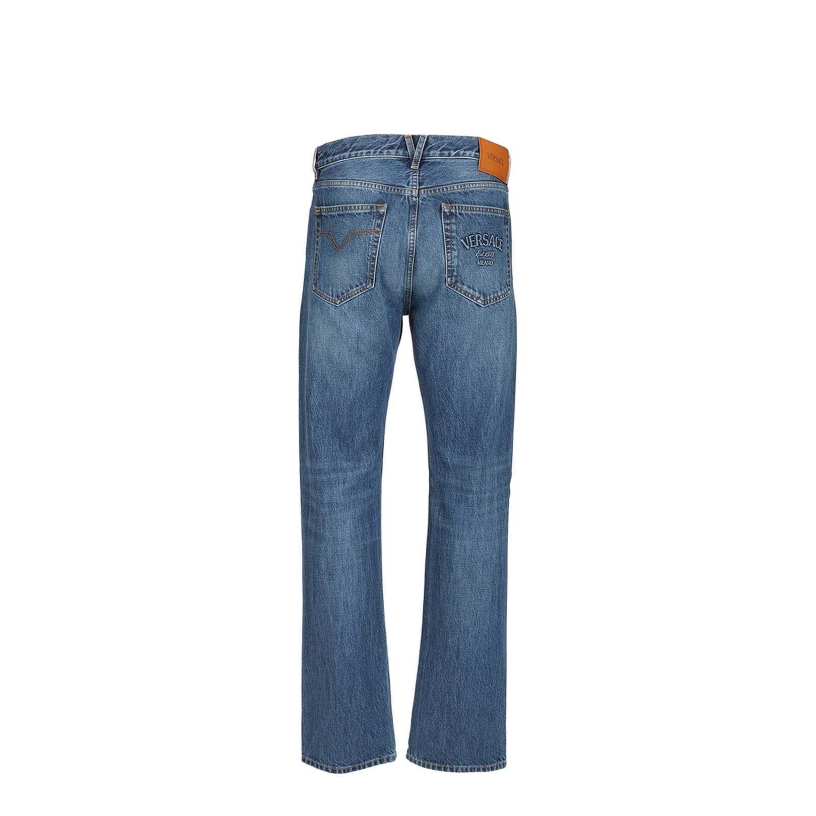 Stone Washed Jeans - Blue
