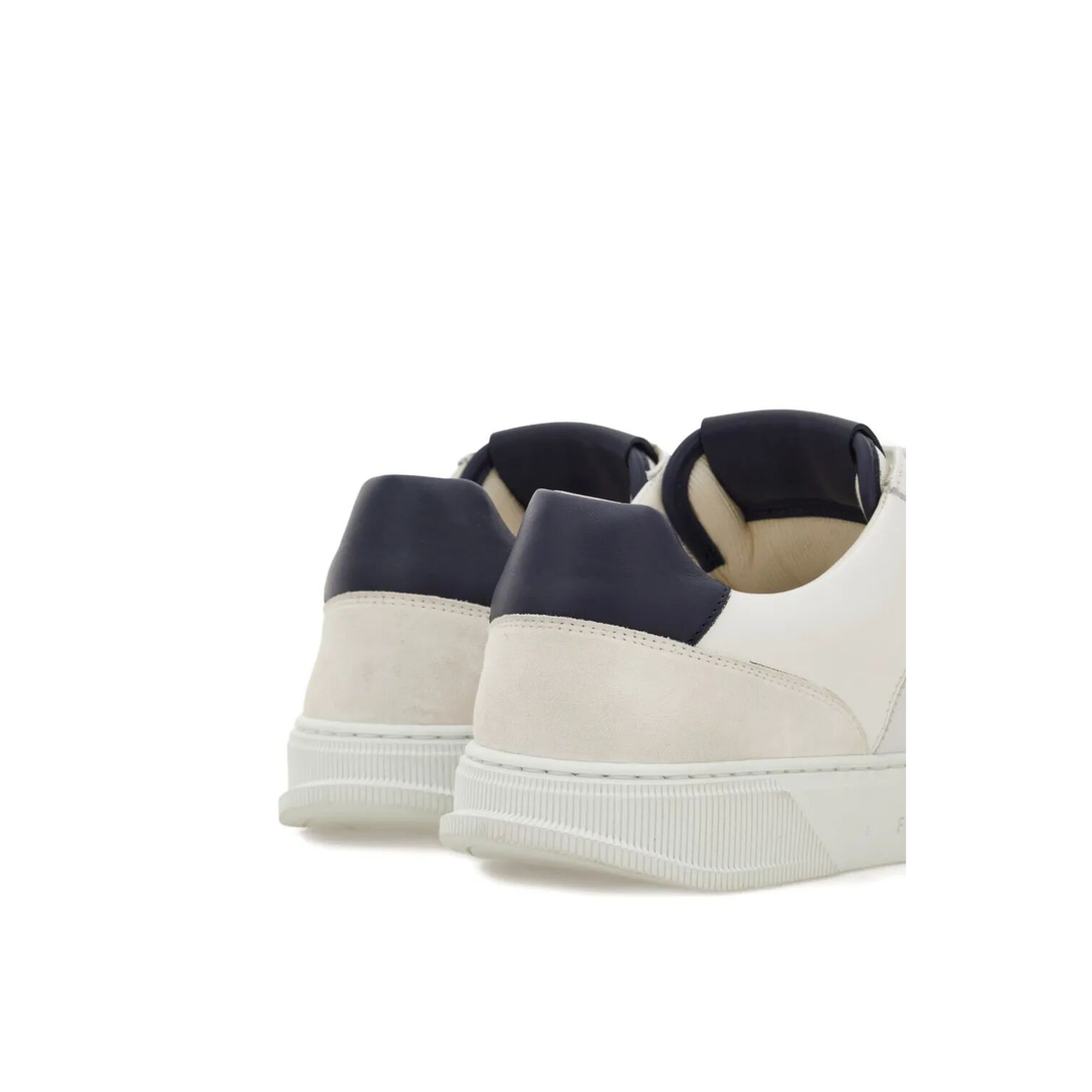 MAYFEYR - Ferragamo - Alaska Leather And Suede Sneaker With Gancini Detail - 02A0340784502