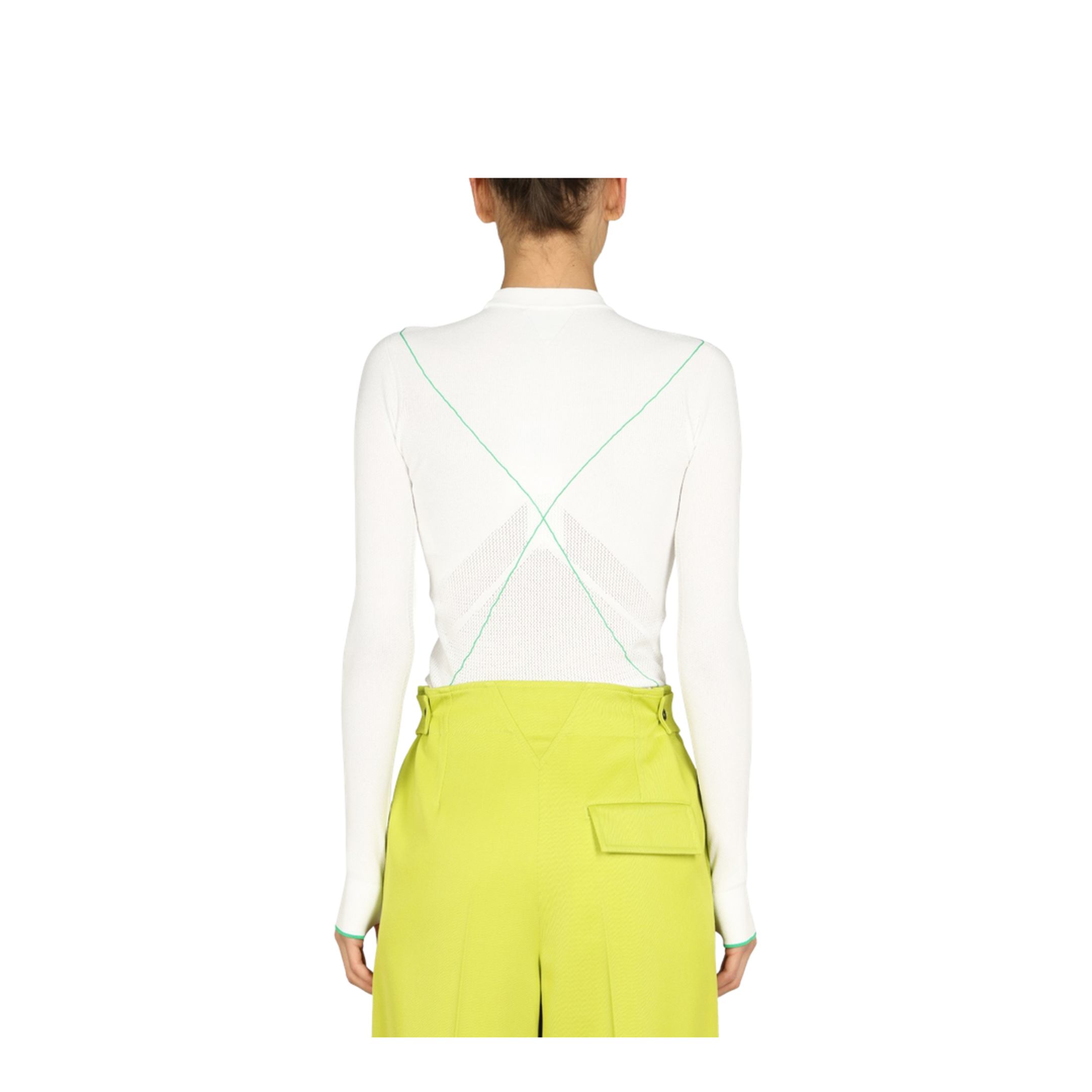 Contrasting Seams Sweater