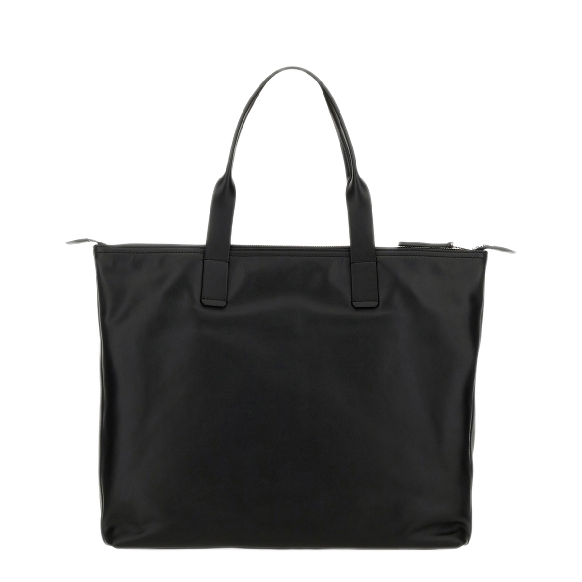 Adamo Medium Calfskin Shopping Bag - Black