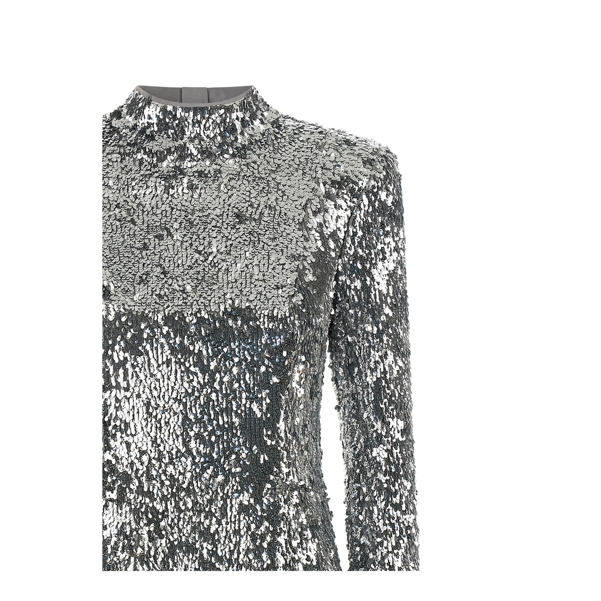 MAYFEYR - Balmain - Silver Sequins Mini Dress - HF1R8980XM119FC
