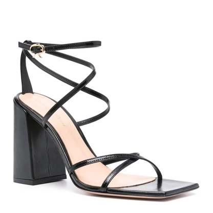 Nuit Leather Heel Sandals