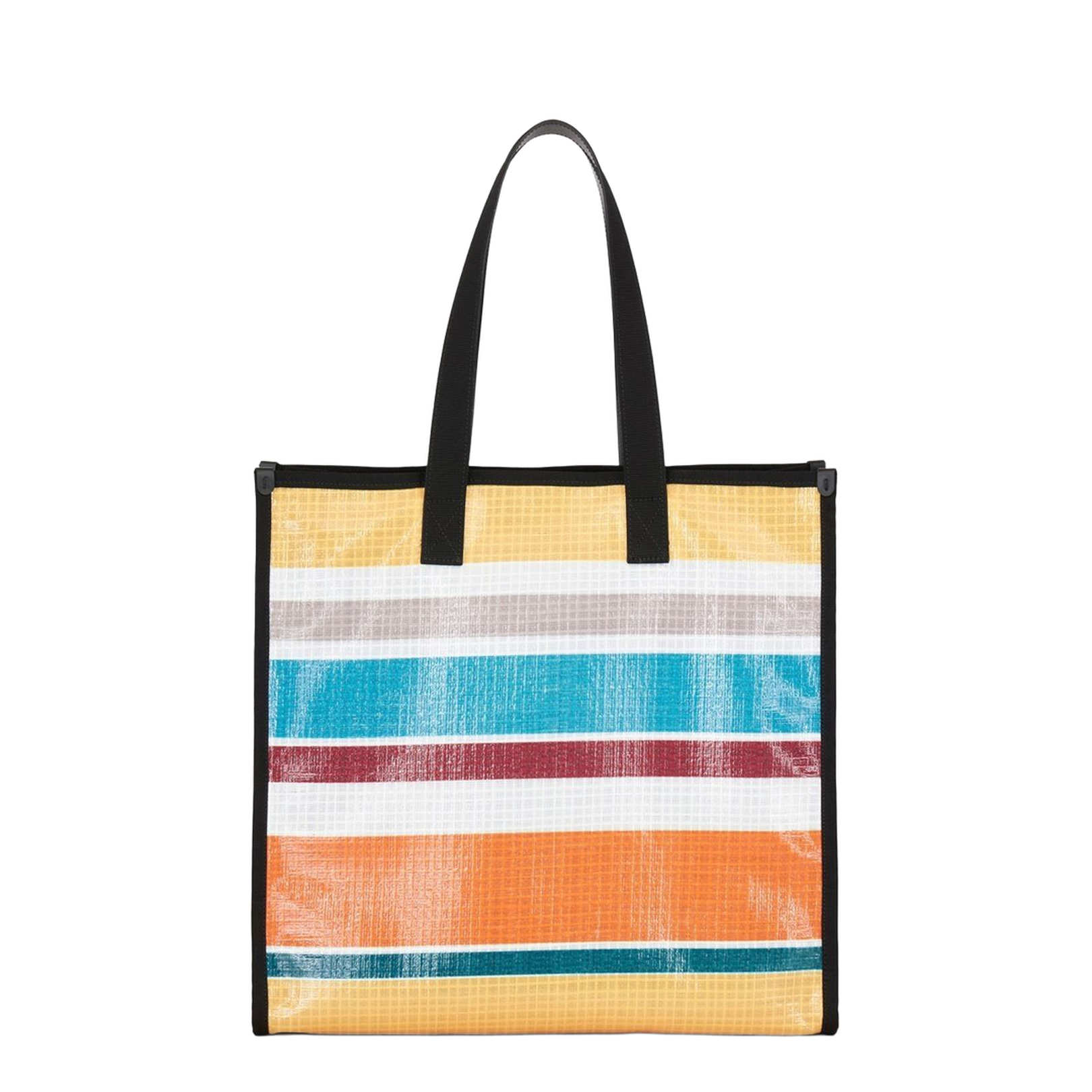 Multi-Color Stripe-Print Tote Bag