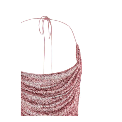 Sequin Dress Silk Pink