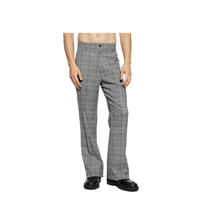 Plaid Patterned Trousers