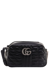 GG Marmont Small Shoulder Bag, Silver Hardware