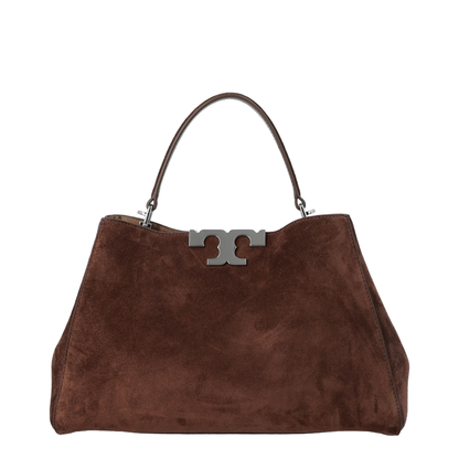 Eleanor Suede Satchel Bag