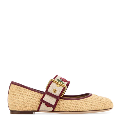 MAYFEYR - Valentino - Raffia Bribri Ballerinas - 8W2S0NV3QKR9PW