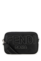 Logo Camera Bag, Silver Hardware