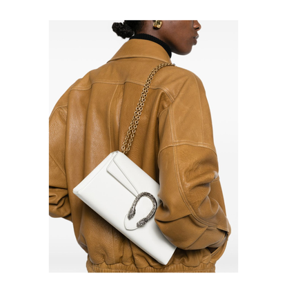 MAYFEYR - Gucci - Medium Shoulder Bag In White Leather - 874735AAGD59214