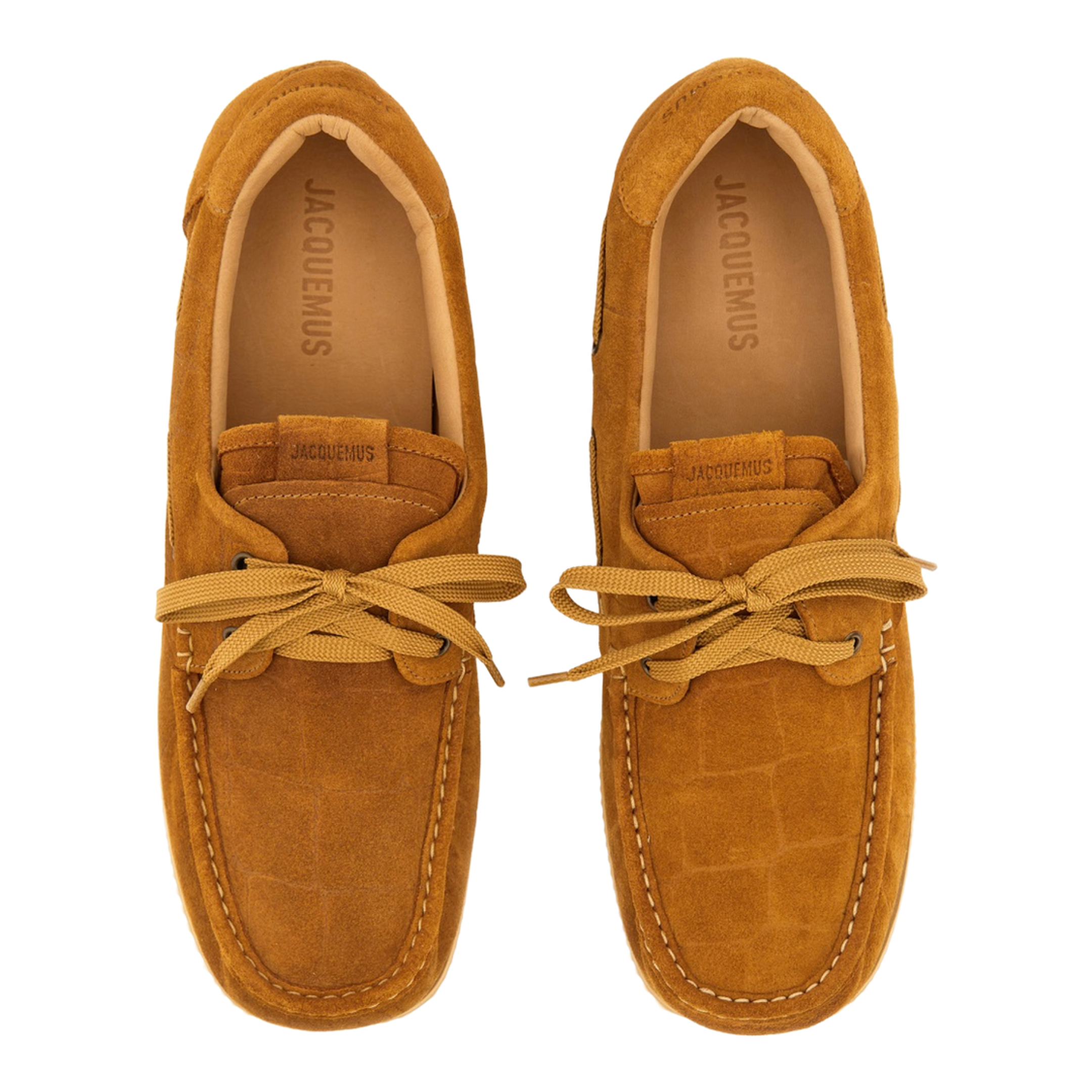 Laced Up Shoes - Camel