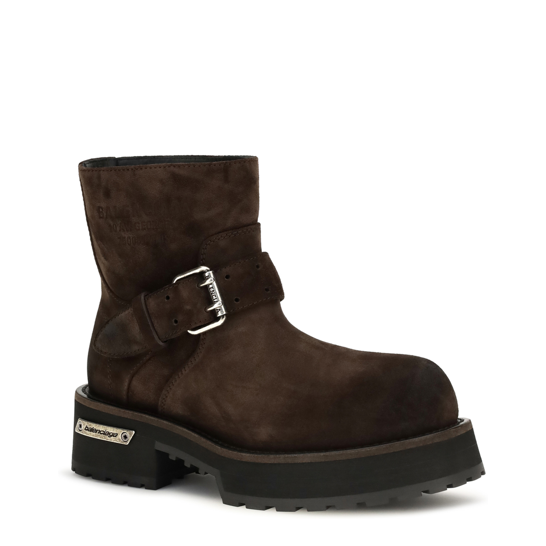 MAYFEYR - Balenciaga - Venom Mini Waxed Suede Calf Leather Ankle Boots - 873435WCB43
