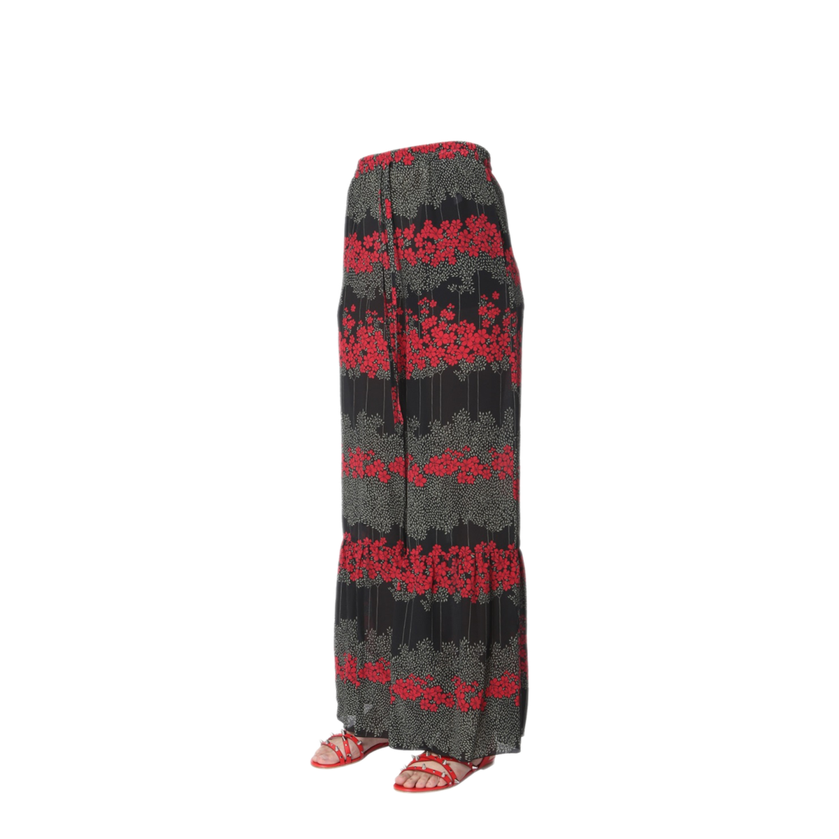 MAYFEYR - RED VALENTINO - Dreaming Peony Print Trousers - SR3RBB254A10NO
