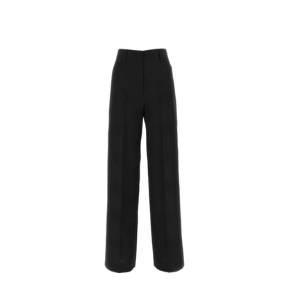 MAYFEYR - Burberry - Black Wool Blend Wide Leg Pant - 8063457A1931