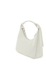 Moon Cut Out Shoulder Bag, Silver Hardware