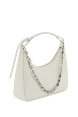 Moon Cut Out Shoulder Bag, Silver Hardware