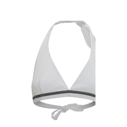 MAYFEYR - Brunello Cucinelli - Tech Jersey Bikini Top With Monili - ML902VS479C001