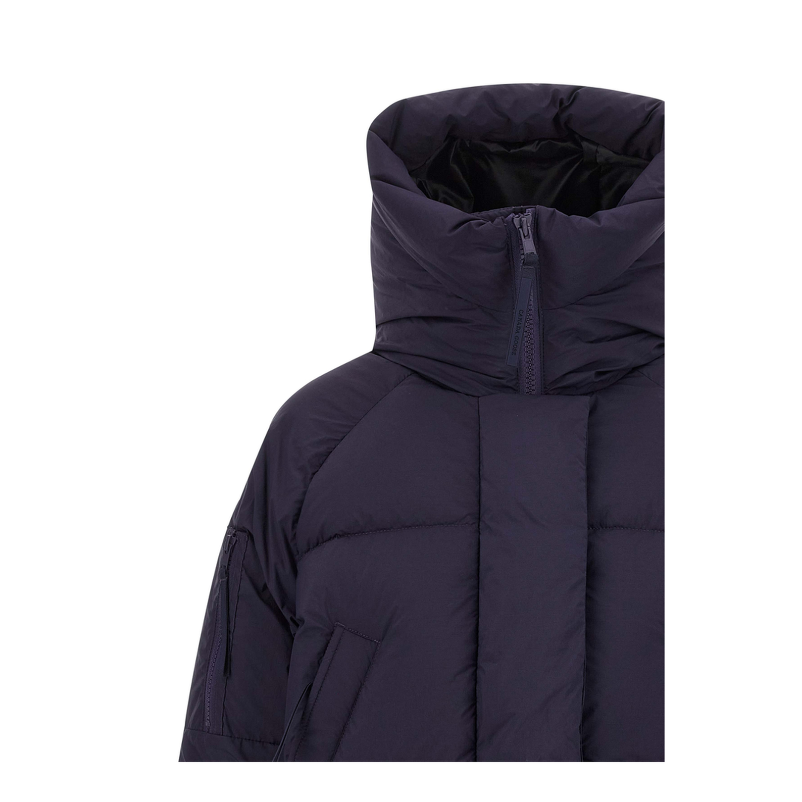 Cropped Down Jacket with Hood