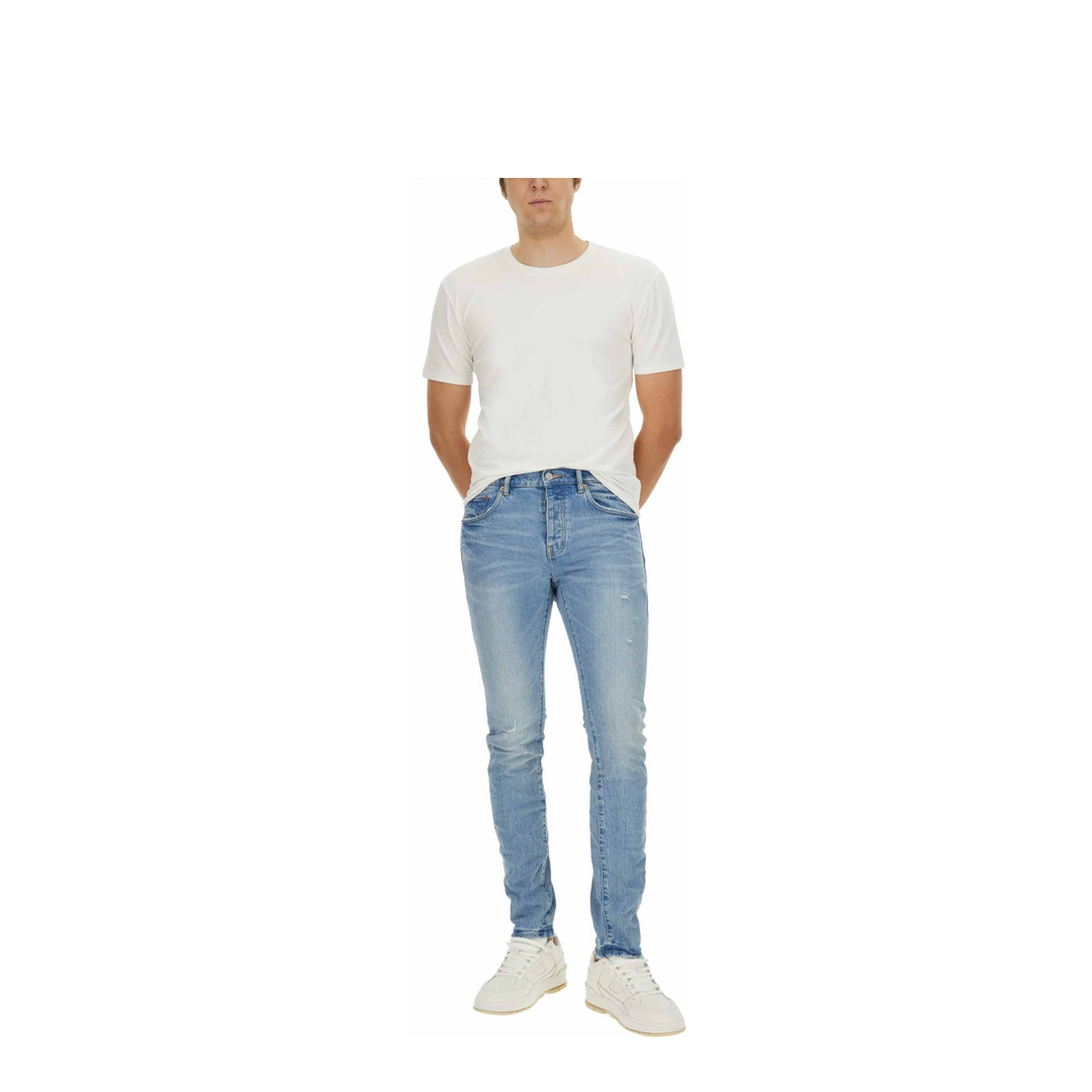MAYFEYR - Purple Brand - Vintage Abrasions Jeans - P001VACI324LTINDIGO