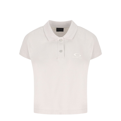Cotton Pique Polo Shirt With Sport Icon Logo