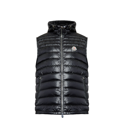 Black Orant Hooded Down Vest