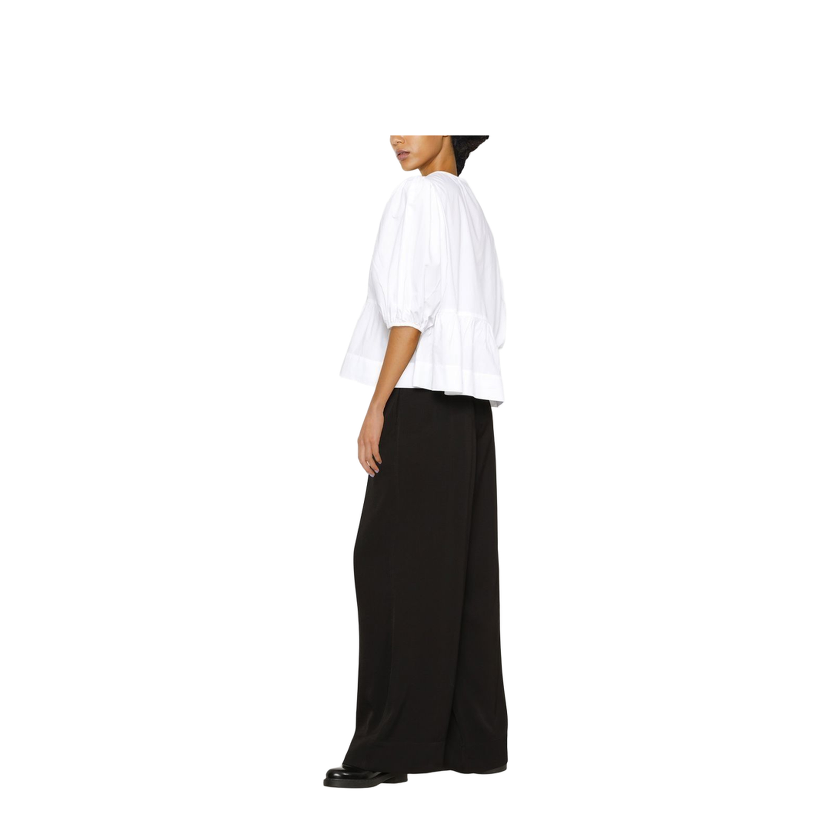 Cotton Peplum Top