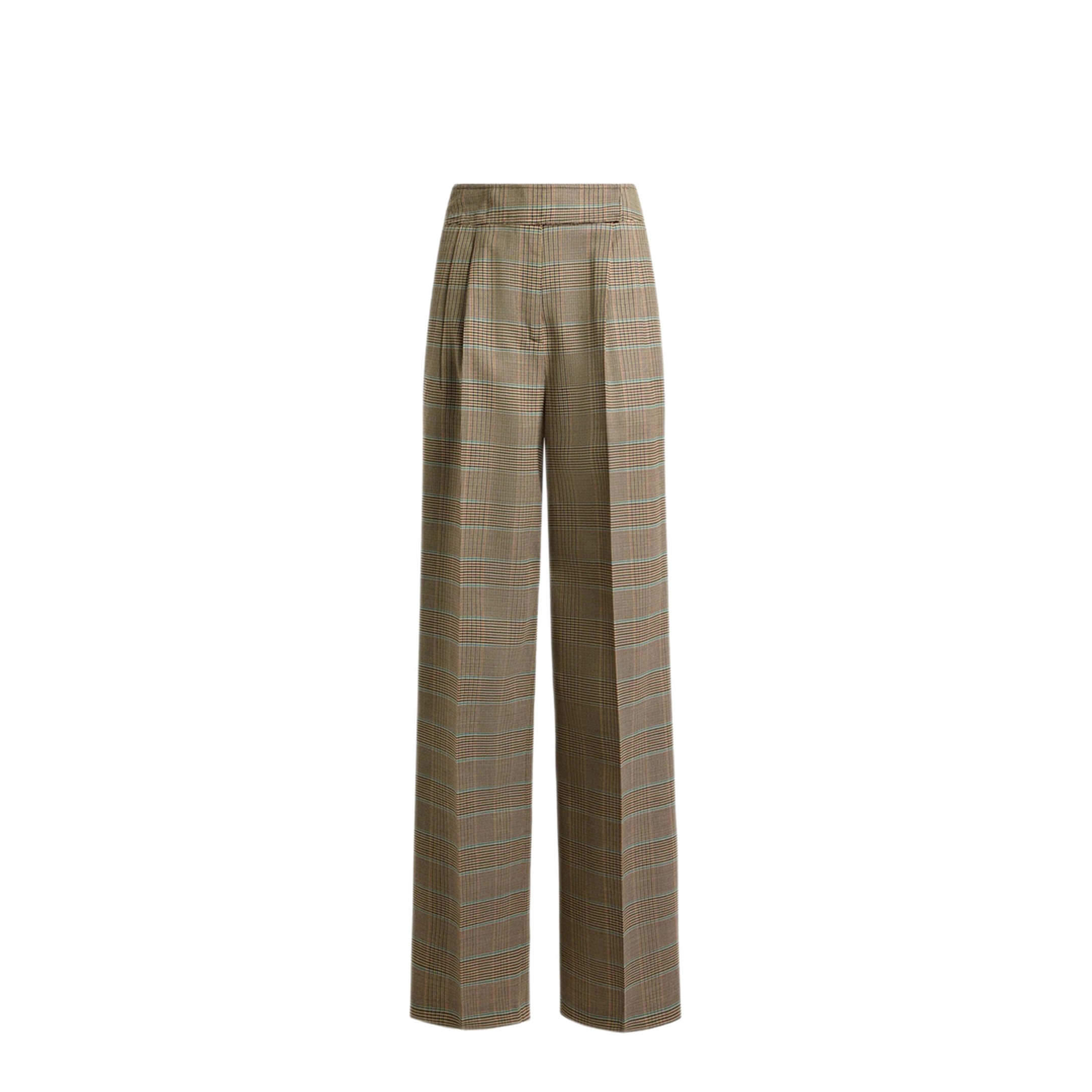 MAYFEYR - Etro - Stretch Wool Trousers With Prince Of Wales Pattern - WREA007399TQB1DS9820