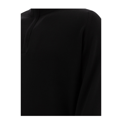 MAYFEYR - John Smedley - Merino Wool Tapton Half Zip Sweater - TAPTONBLACK