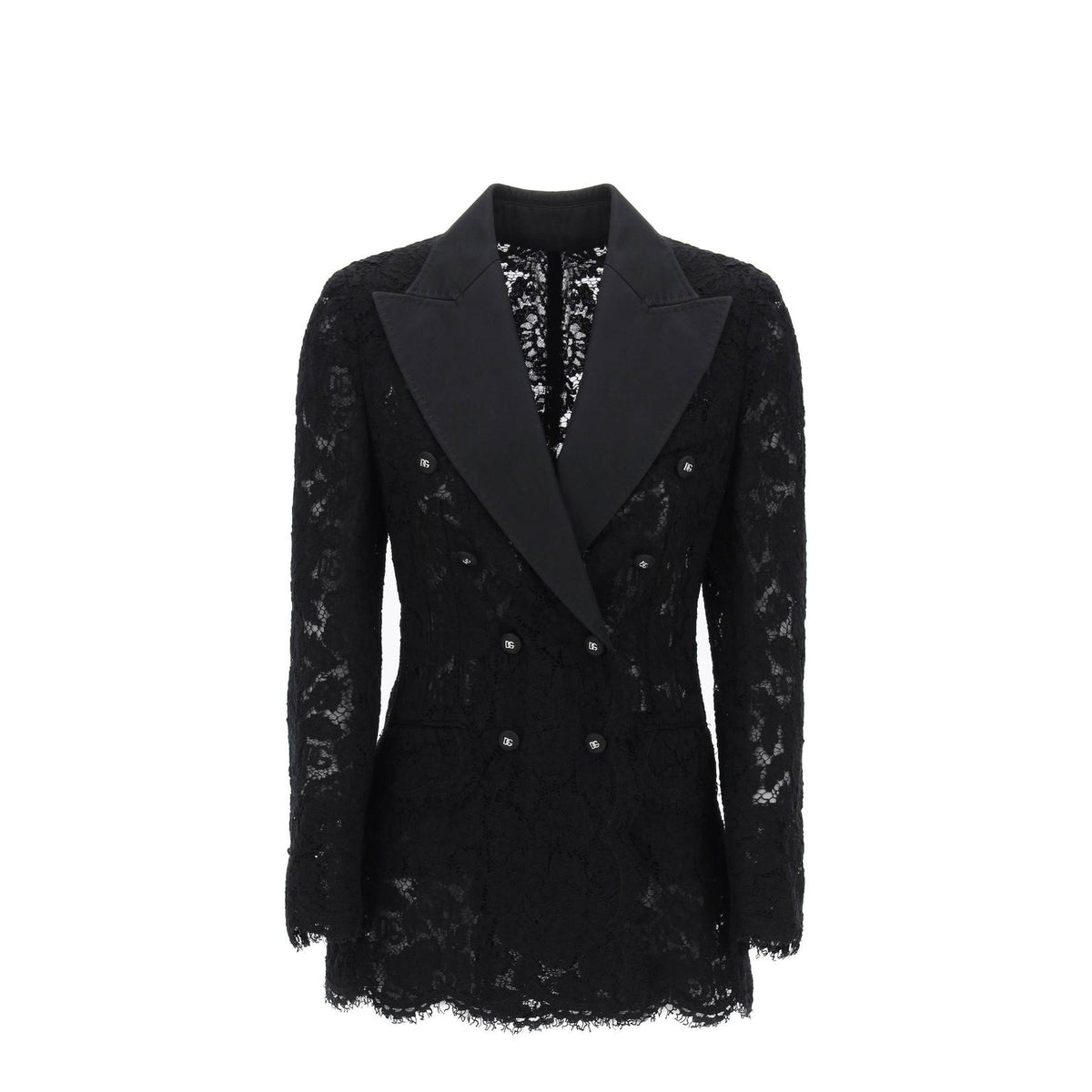 Dolce & Gabbana turlington double-breasted lace blazer