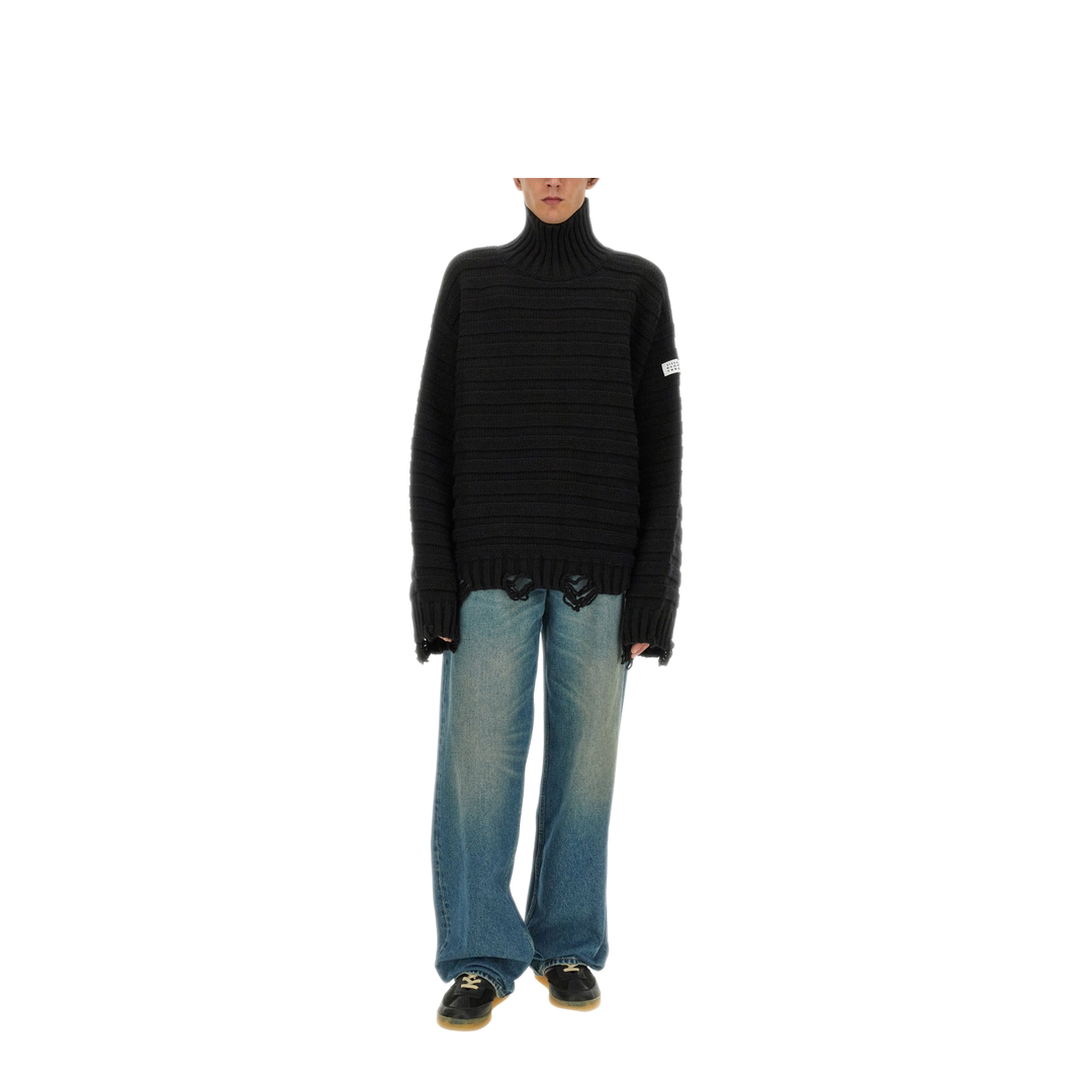 MAYFEYR - Mm6 Maison Margiela - High Neck Sweater - SH0HA0004M13040900