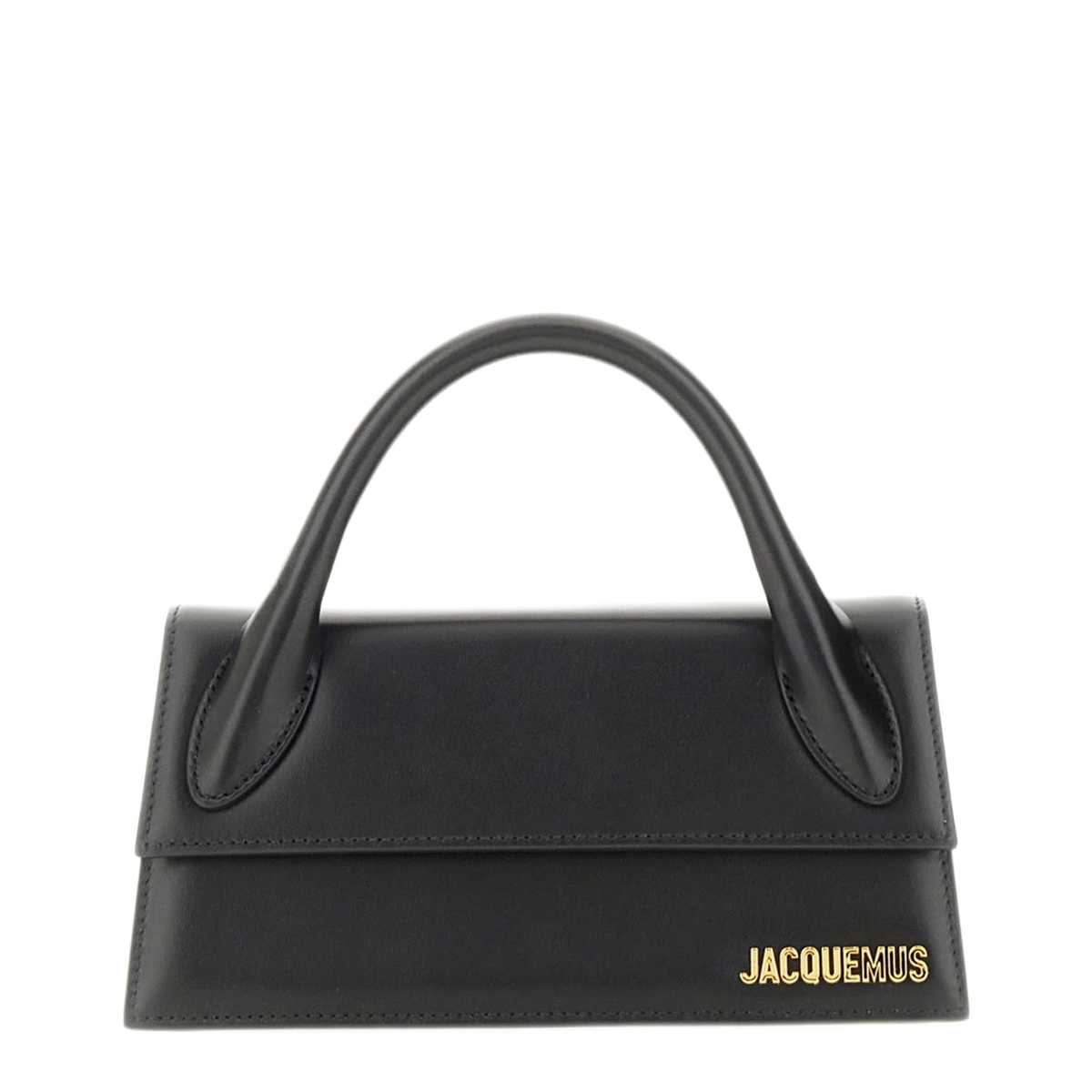 Le Chiquito Long Calf Leather Handbag - Black