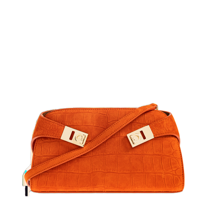 MAYFEYR - Ferragamo - Suede Bag - 218964HUGCBEW792847LIGHTSIENA