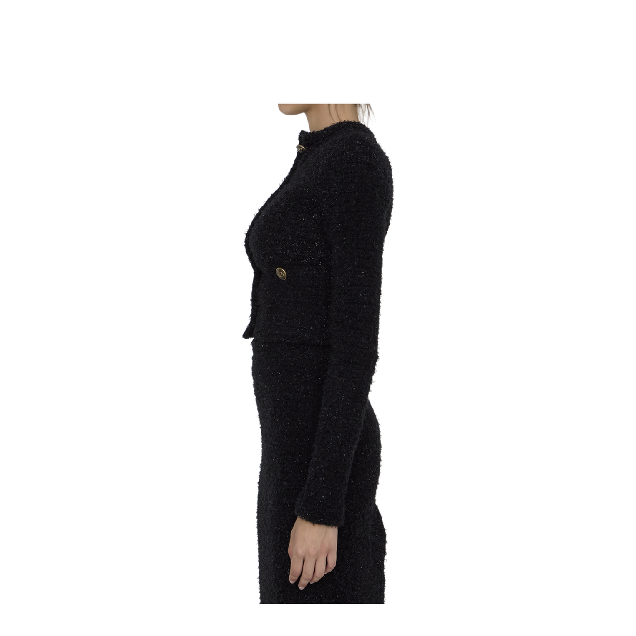 Cropped Tweed Cardigan