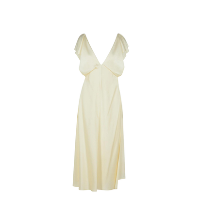 Ivory Viscose Blend Dress