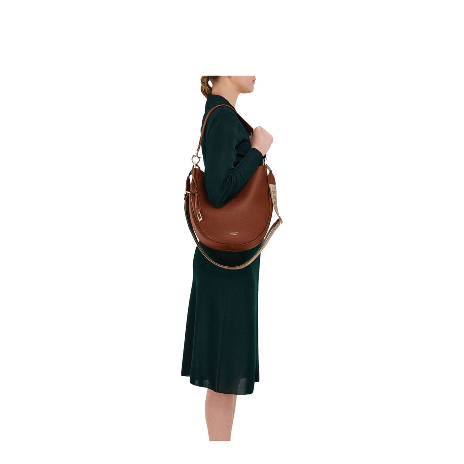 Brown Leather Hobo Bag