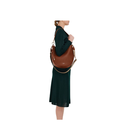 Brown Leather Hobo Bag