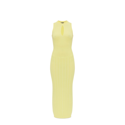 Ribbed Dress Yellow