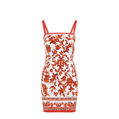 MAYFEYR - Dolce & Gabbana - Charmeuse Maiolica Mini Dress - F6TVVTGDDRJS9000