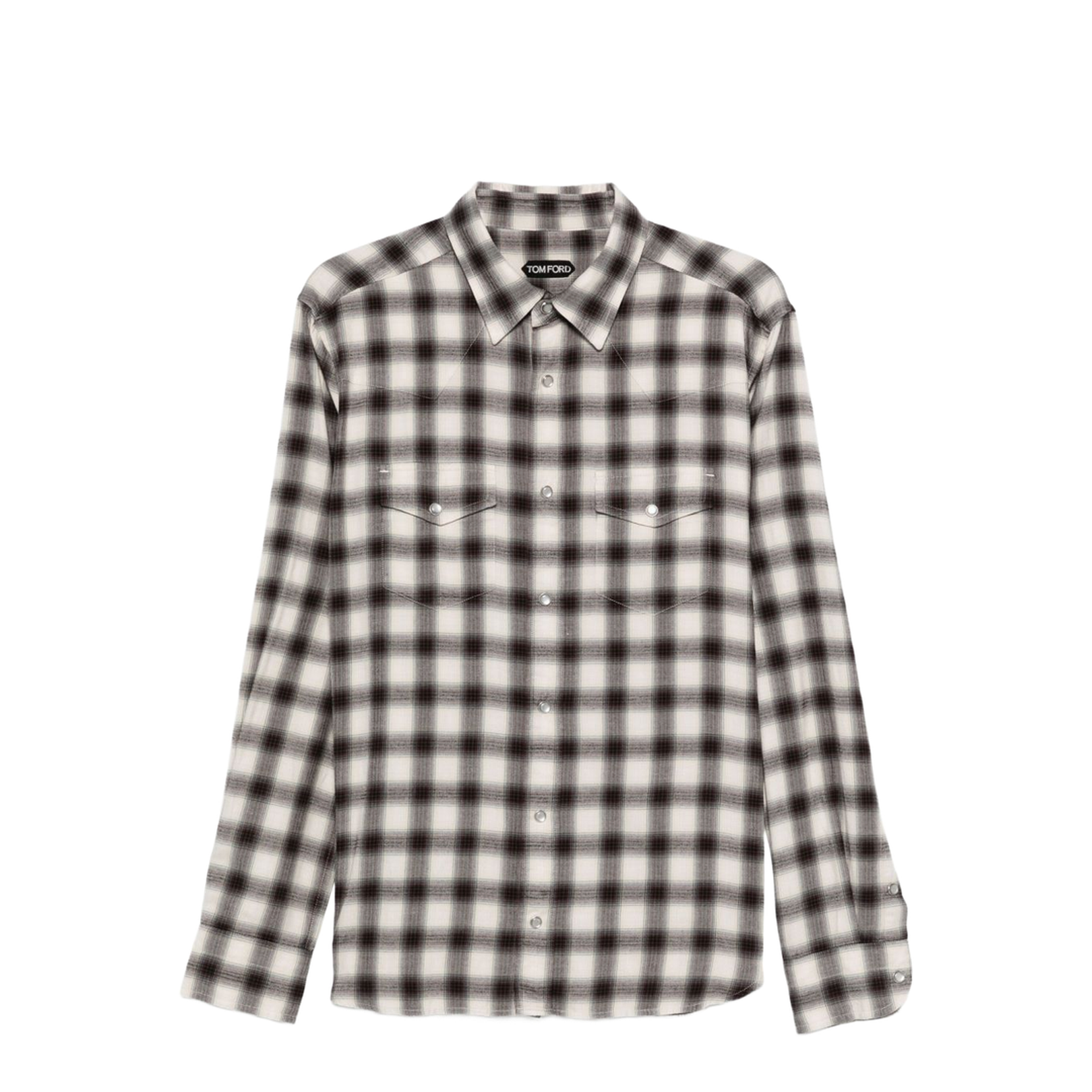 Cotton Blend Checked Shirt